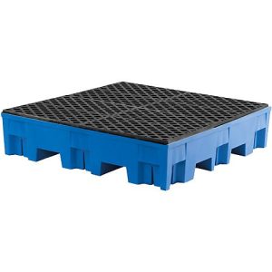 Auffangwanne, Polyethylen, unterfahrbar, 255 l, mit PE-Gitterrost Auffangwanne, Polyethylen, unterfahrbar, 255 l, mit PE-Gitterrost