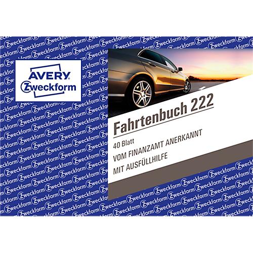 AVERY® Zweckform Fahrtenbuch Nr. 222, A6 Querformat, 56 Blatt, 1 Stück