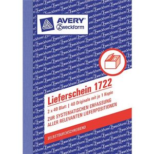 AVERY™ Zweckform Lieferschein Nr. 1722 AVERY™ Zweckform Lieferschein Nr. 1722