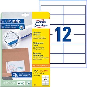 AVERY Zweckform Universal-Etiketten 4781, ultragrip, 300 + 60 Stück AVERY Zweckform Universal-Etiketten 4781, ultragrip, 300 + 60 Stück