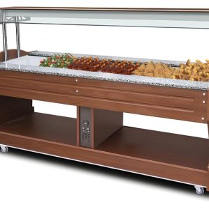 MASTRO Bainmarie-Buffet, Inselmodell, 6x GN 1/1, Breite 2200mm MASTRO Bainmarie-Buffet, Inselmodell, 6x GN 1/1, Breite 2200mm