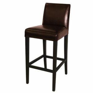 Barhocker ATLAS 100BR mit Rückenlehne Kunstleder Braun Barhocker ATLAS 100BR mit Rückenlehne Kunstleder Braun