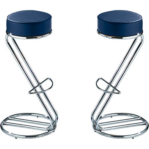 Barhocker Zeta, dunkelblau, 2 Stück