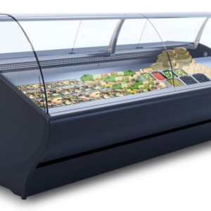 IGLOO Kühltheke Basia Neo 1.88U Dark, B 1960mm, Umluftkühlung IGLOO Kühltheke Basia Neo 1.88U Dark, B 1960mm, Umluftkühlung