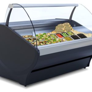 IGLOO Kühltheke Basia Neo 1.56S Night Grey, B 1650mm, Stille Kühlung IGLOO Kühltheke Basia Neo 1.56S Night Grey, B 1650mm, Stille Kühlung