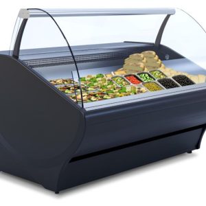 IGLOO Kühltheke Basia Neo 1.56S Dark, B 1650mm, Stille Kühlung IGLOO Kühltheke Basia Neo 1.56S Dark, B 1650mm, Stille Kühlung
