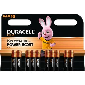 Batterien Duracell Plus Extra Life, Micro AAA, Spannung 1,5 V, 10 Stück Batterien Duracell Plus Extra Life, Micro AAA, Spannung 1,5 V, 10 Stück