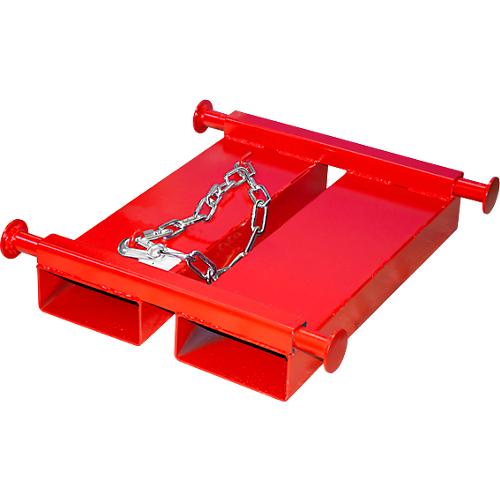 Bauer Big-Bag-Traverse TBB-E, für Stapler, L 650 x B 610 x H 145 mm, bis 1000 kg, Stahl, Feuerrot