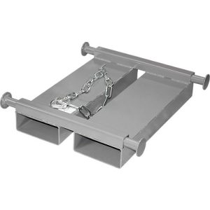 Bauer Big-Bag-Traverse TBB-E, für Stapler, L 650 x B 610 x H 145 mm, bis 1000 kg, Stahl, Mausgrau