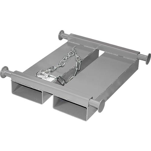 Bauer Big-Bag-Traverse TBB-E, für Stapler, L 650 x B 610 x H 145 mm, bis 1000 kg, Stahl, Mausgrau