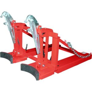 Bauer Fasslifter RS-II/D 91, für Stapler, 2 x 110 bis 200-l-Deckelfässer, L 1285 x B 940 x H 810 mm, bis 1600 kg, Stahl, Feuerrot Bauer Fasslifter RS-II/D 91, für Stapler, 2 x 110 bis 200-l-Deckelfässer, L 1285 x B 940 x H 810 mm, bis 1600 kg, Stahl, Feuerrot