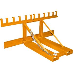 Bauer Mülltonnen-Heber MH-III, mit Gummianschlag, für 3x 80- bis 360-L-MGB, L 1030 x B 1595 x H 680 mm, lackiert, gelborange RAL 2000 Bauer Mülltonnen-Heber MH-III, mit Gummianschlag, für 3x 80- bis 360-L-MGB, L 1030 x B 1595 x H 680 mm, lackiert, gelborange RAL 2000