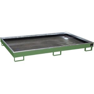 Bauer Regalwanne RW 2200-1 PE, mit PE-Einsatz, lackiert, L 2165 x B 1315 x H 230 mm, resedagrün RAL 6011 Bauer Regalwanne RW 2200-1 PE, mit PE-Einsatz, lackiert, L 2165 x B 1315 x H 230 mm, resedagrün RAL 6011