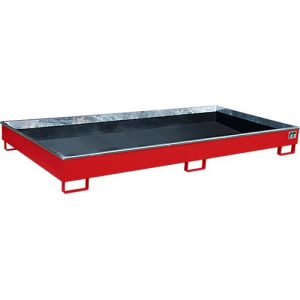 Bauer Regalwanne RW 2700-1 PE, mit PE-Einsatz, L 2665 x B 1315 x H 210 mm, feuerrot RAL 3000 Bauer Regalwanne RW 2700-1 PE, mit PE-Einsatz, L 2665 x B 1315 x H 210 mm, feuerrot RAL 3000