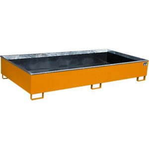 Bauer Regalwanne RW 2700-3 PE, mit PE-Einsatz, L 2665 x B 1315 x H 440 mm, gelborange RAL 2000 Bauer Regalwanne RW 2700-3 PE, mit PE-Einsatz, L 2665 x B 1315 x H 440 mm, gelborange RAL 2000