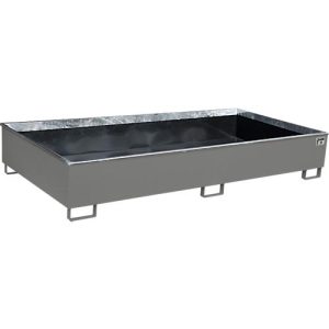 Bauer Regalwanne RW 2700-3 PE, mit PE-Einsatz, L 2665 x B 1315 x H 440 mm, mausgrau RAL 7005 Bauer Regalwanne RW 2700-3 PE, mit PE-Einsatz, L 2665 x B 1315 x H 440 mm, mausgrau RAL 7005