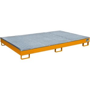 Bauer Regalwanne RW-GR 2200-1 PE, mit PE-Einsatz, mit Gitterrost, L 2165 x B 1315 x H 230 mm , gelborange RAL 2000 Bauer Regalwanne RW-GR 2200-1 PE, mit PE-Einsatz, mit Gitterrost, L 2165 x B 1315 x H 230 mm , gelborange RAL 2000
