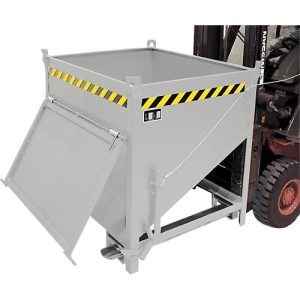 Bauer Silobehälter SGK 75, Zugseil-Entleerung, L 1000 x B 1200 x H 1170 mm, 0,75 m³, bis 1000 kg, Stahl, feuerverzinkt Bauer Silobehälter SGK 75, Zugseil-Entleerung, L 1000 x B 1200 x H 1170 mm, 0,75 m³, bis 1000 kg, Stahl, feuerverzinkt