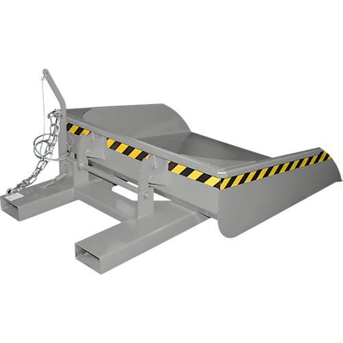 Bauer Staplerschaufel BSI 50, Seilzug-Entriegelung, L 1810 × B 1330 × H 710 mm, 0,5 m³, bis 750 kg, Stahl lackiert, gelborange