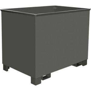 Behälter für Routenzüge Typ C 80, für Feststoffe, 3-fach stapelbar, Inhalt 0,8 m³, bis 1000 kg, mausgrau RAL 7005 Behälter für Routenzüge Typ C 80, für Feststoffe, 3-fach stapelbar, Inhalt 0,8 m³, bis 1000 kg, mausgrau RAL 7005