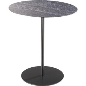 Beistelltisch STANLY, Stahlgestell schwarz, Ø 450 x H 490 mm, Carbonized Wood Beistelltisch STANLY, Stahlgestell schwarz, Ø 450 x H 490 mm, Carbonized Wood