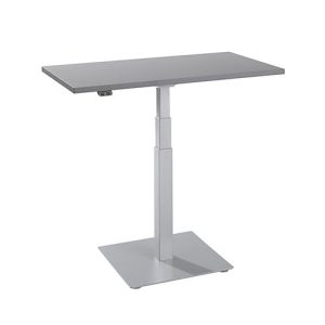Beistelltisch Start Off, elektrisch höhenverstellbar, Rechteck, Säulenfuß, B 1000 x T 600 x H 635-1285 mm, graphit/weißaluminium Beistelltisch Start Off, elektrisch höhenverstellbar, Rechteck, Säulenfuß, B 1000 x T 600 x H 635-1285 mm, graphit/weißaluminium
