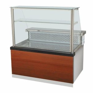 Fleisch-Kühltheke mit Holzfront 1000x880x1310 mm Fleisch-Kühltheke mit Holzfront 1000x880x1310 mm