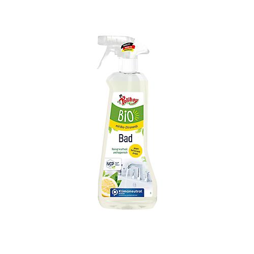 Bio Badreiniger POLIBOY, gegen Kalk & Seifenreste, mit Zitronenduft, 500 ml