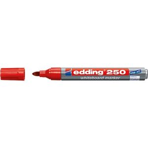 Boardmarker Edding 250, 10 Stück, rot Boardmarker Edding 250, 10 Stück, rot