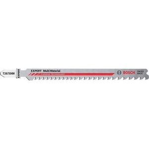 BOSCH Stichsägeblatt Expert T 367 XHM, Multi Material, L 132 mm, Carbide Technology, progressive Zahnteilung, 3 Stück
