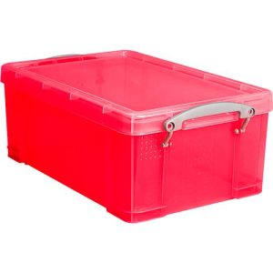 Box, Kunststoff, transparent rot, 9 l Box, Kunststoff, transparent rot, 9 l