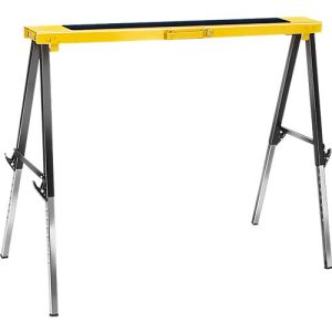 Brennenstuhl Falt-Arbeitsbock MB 120 KH, höhenverstellbar, bis 120 kg, klappbar, mit Tragegriff, rutschsichere Auflage, Schutzkappen, B 980 x H 75 x T 120 mm, schwarz/gelb Brennenstuhl Falt-Arbeitsbock MB 120 KH, höhenverstellbar, bis 120 kg, klappbar, mit Tragegriff, rutschsichere Auflage, Schutzkappen, B 980 x H 75 x T 120 mm, schwarz/gelb