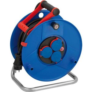 Brennenstuhl Garant Kabeltrommel, 3 Schutzkontaktsteckdosen, Bremaxx-Kabel, 50 meter, Spezialkunststoff, outdoor geeignet, mit Drehgriff, B 290 x H 370 mm, blau/rot/schwarz Brennenstuhl Garant Kabeltrommel, 3 Schutzkontaktsteckdosen, Bremaxx-Kabel, 50 meter, Spezialkunststoff, outdoor geeignet, mit Drehgriff, B 290 x H 370 mm, blau/rot/schwarz
