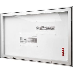 BST Schaukasten MEDIA AR, wetterfest für außen, ESG-Sicherheitsglas, Flügeltür, Sichtformat 12x DIN A4 BST Schaukasten MEDIA AR, wetterfest für außen, ESG-Sicherheitsglas, Flügeltür, Sichtformat 12x DIN A4