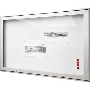 BST Schaukasten MEDIA AR, wetterfest für außen, ESG-Sicherheitsglas, Flügeltür, Sichtformat 18x DIN A4 BST Schaukasten MEDIA AR, wetterfest für außen, ESG-Sicherheitsglas, Flügeltür, Sichtformat 18x DIN A4