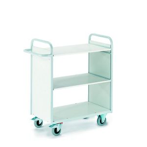 Bürowagen mit Seitenwänden, 1000 x 500 mm, Tragkraft 150 kg Bürowagen mit Seitenwänden, 1000 x 500 mm, Tragkraft 150 kg