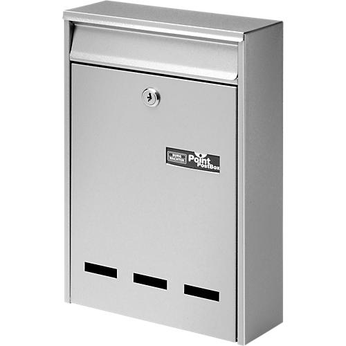 Burg Wächter Briefkasten Pocket, Stahlblech, Einwurf DIN B5, abschließbar, Silber