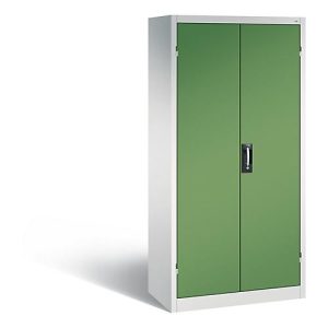 C+P Akkuladeschrank Basic mit Vollblechtüren, H 1950 x B 930 x T 500 mm, Lichtgrau/Resedagrün C+P Akkuladeschrank Basic mit Vollblechtüren, H 1950 x B 930 x T 500 mm, Lichtgrau/Resedagrün