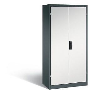 C+P Akkuladeschrank Comfort mit Vollblechtüren, H 1950 x B 930 x T 500 mm, Anthrazit/Lichtgrau C+P Akkuladeschrank Comfort mit Vollblechtüren, H 1950 x B 930 x T 500 mm, Anthrazit/Lichtgrau