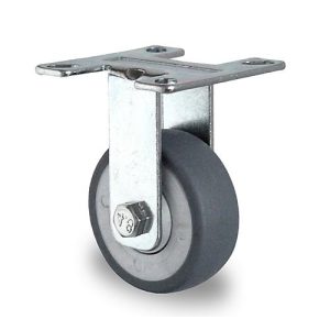 CASCOO Bockrolle P2T2, mit Rad-ø 50 mm x B 19 mm, Polypropylen-Felge, Elastomer-Lauffläche, grau, Kugellager, bis 50 kg CASCOO Bockrolle P2T2, mit Rad-ø 50 mm x B 19 mm, Polypropylen-Felge, Elastomer-Lauffläche, grau, Kugellager, bis 50 kg