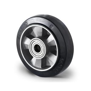 CASCOO Einbaurad BAF4, mit Rad-ø 125 mm x B 50 mm, Aluminium-Felge, Elastik-Lauffläche, schwarz, Doppelkugellager, bis 300 kg CASCOO Einbaurad BAF4, mit Rad-ø 125 mm x B 50 mm, Aluminium-Felge, Elastik-Lauffläche, schwarz, Doppelkugellager, bis 300 kg