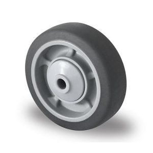 CASCOO Einbaurad P2G2, mit Rad-ø 100 mm x B 32 mm, Polypropylen-Felge, Elastomer-Lauffläche, grau, Kugellager, bis 135 kg CASCOO Einbaurad P2G2, mit Rad-ø 100 mm x B 32 mm, Polypropylen-Felge, Elastomer-Lauffläche, grau, Kugellager, bis 135 kg