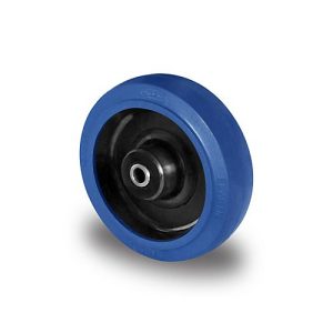 CASCOO Einbaurad R4F1, mit Rad-ø 125 mm x B 38 mm, Polyamid-Felge, Elastik-Lauffläche, blau, Rollenlager, bis 200 kg CASCOO Einbaurad R4F1, mit Rad-ø 125 mm x B 38 mm, Polyamid-Felge, Elastik-Lauffläche, blau, Rollenlager, bis 200 kg