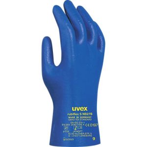 Chemikalienschutzhandschuhe uvex rubiflex S NB27B, trikotiert, NBR-beschichtet, EN 374/Typ A, ergonomisch, 10 Paar, Gr.10