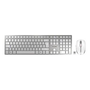 CHERRY DW 9100 SLIM – Tastatur-und-Maus-Set – kabellos – 2.4 GHz, Bluetooth 4.2 – Tschechisch/Slowakish – Weiß/Silber CHERRY DW 9100 SLIM – Tastatur-und-Maus-Set – kabellos – 2.4 GHz, Bluetooth 4.2 – Tschechisch/Slowakish – Weiß/Silber
