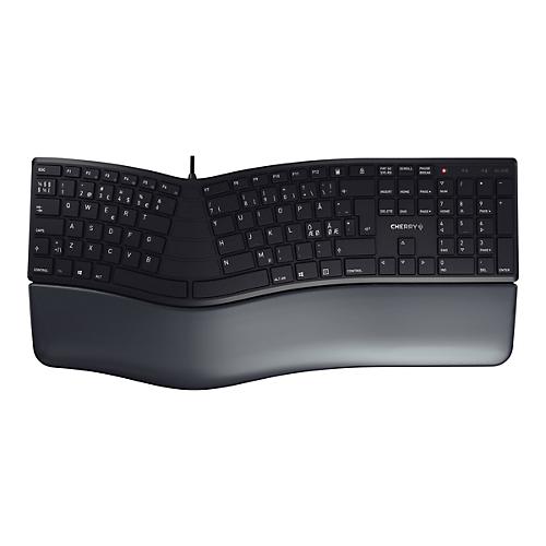 CHERRY KC 4500 ERGO - Tastatur - USB - QWERTY - Pan-Nordic - Schwarz