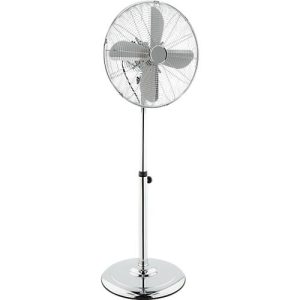 Chrome-Line Standventilator, Ø 400 mm, H 1040-1350 mm, 3 Geschwindigkeitsstufen, Metallrotorblätter Chrome-Line Standventilator, Ø 400 mm, H 1040-1350 mm, 3 Geschwindigkeitsstufen, Metallrotorblätter
