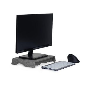 Circular-Line Monitorständer Bakker Elkhuizen Q-riser 50, aus 60% recyceltem Material, B 300 x T 250 x H 50 mm, lichtgrau Circular-Line Monitorständer Bakker Elkhuizen Q-riser 50, aus 60% recyceltem Material, B 300 x T 250 x H 50 mm, lichtgrau