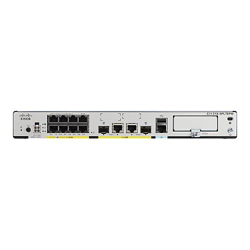 Cisco Integrated Services Router 1131X - Router 8-Port-Switch - 1GbE - WAN-Ports: 2 - Wi-Fi 6