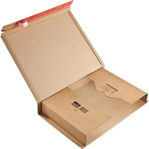ColomPac Wickelverpackung CP 020, mit Selbstklebeverschluss, Wellpappe, braun, B 510 x T 330 x H 85 mm (A3), 20 Stück ColomPac Wickelverpackung CP 020, mit Selbstklebeverschluss, Wellpappe, braun, B 510 x T 330 x H 85 mm (A3), 20 Stück